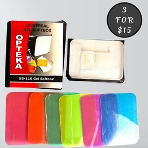 🧡3 For $15🧡 - Opteka SB - 110 Universal Gel Softbox & Gels